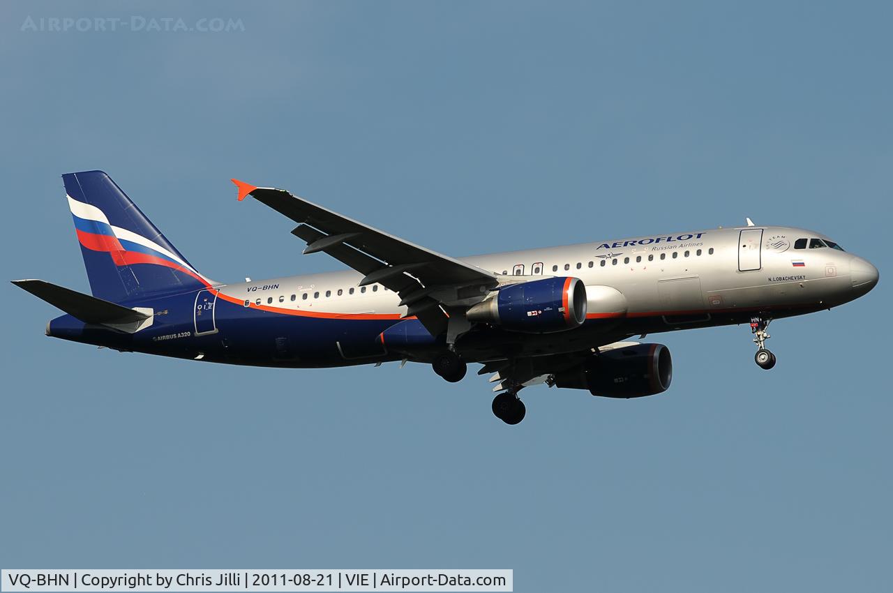 VQ-BHN, 2010 Airbus A320-214 C/N 4498, Aeroflot