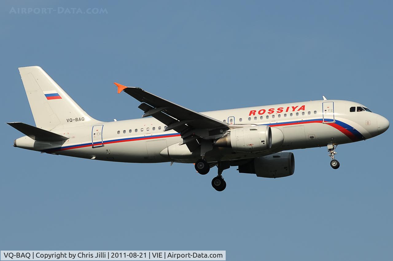 VQ-BAQ, 2001 Airbus A319-111 C/N 1560, Rossiya