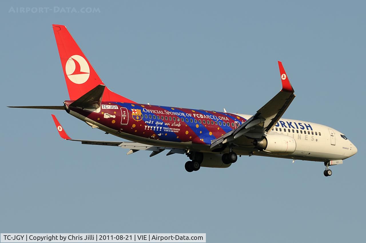 TC-JGY, 2008 Boeing 737-8F2 C/N 35738, Turkish Airlines
