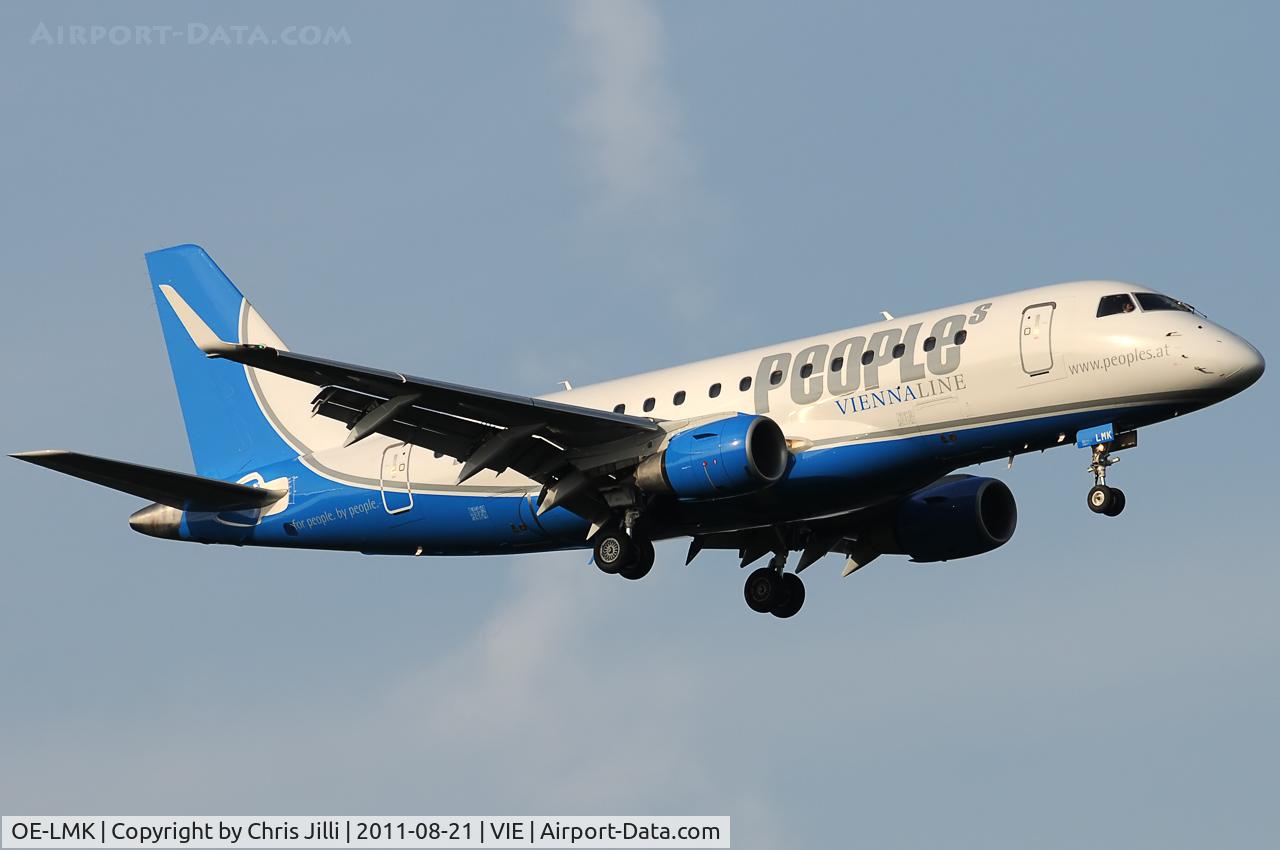 OE-LMK, 2006 Embraer 170LR (ERJ-170-100LR) C/N 17000150, People's Viennaline