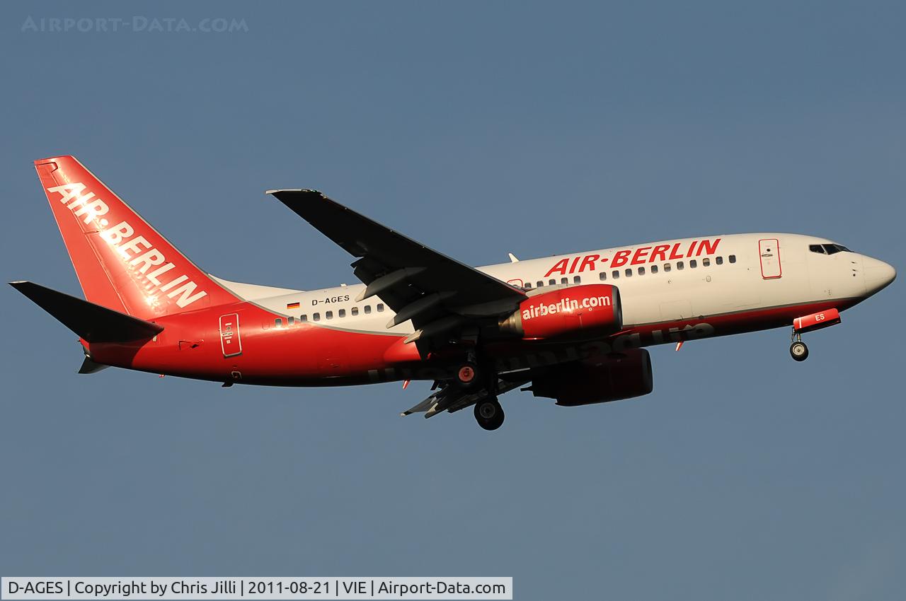 D-AGES, 1998 Boeing 737-75B C/N 28108, Air Berlin