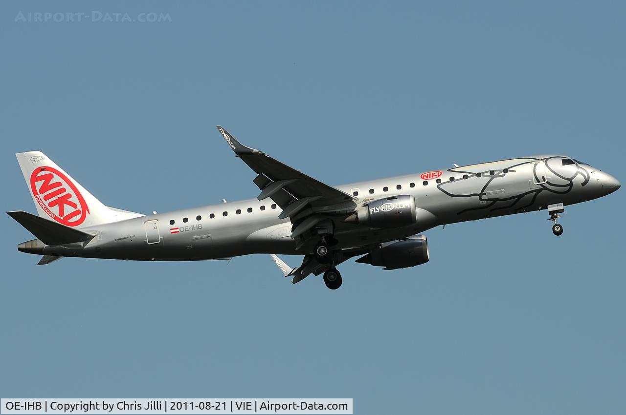 OE-IHB, 2009 Embraer 190LR (ERJ-190-100LR) C/N 19000294, Flyniki