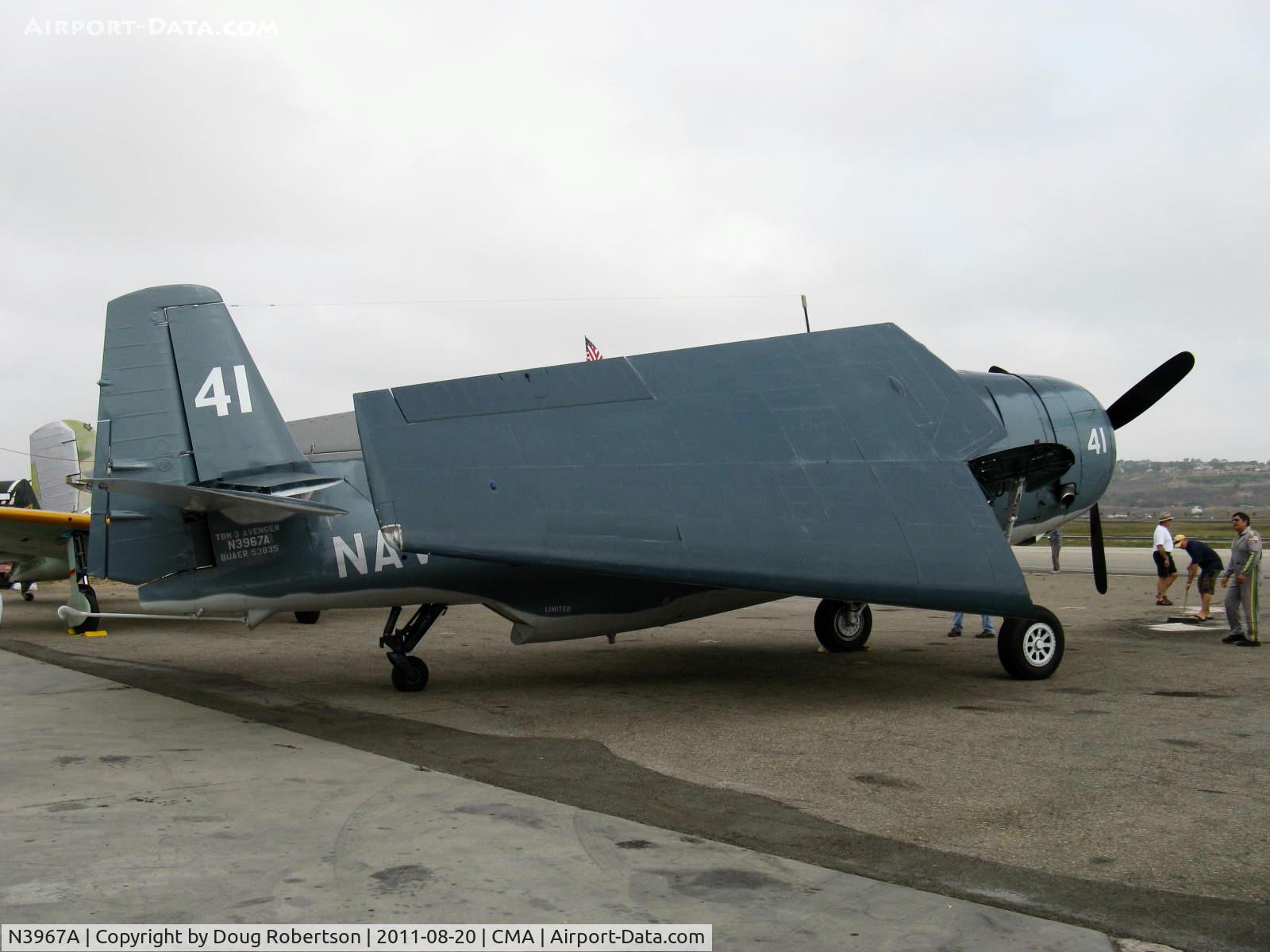 N3967A, 1945 Grumman TBM-3U Avenger C/N 53835, 1945 Grumman TBM-3U AVENGER, Wright R-2600 1,700 Hp
