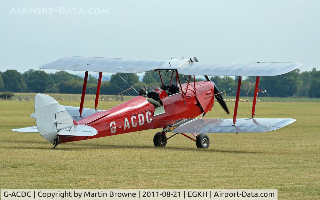 G-ACDC, 1933 De Havilland DH-82A Tiger Moth II C/N 3177, SHOT AT HEADCORN