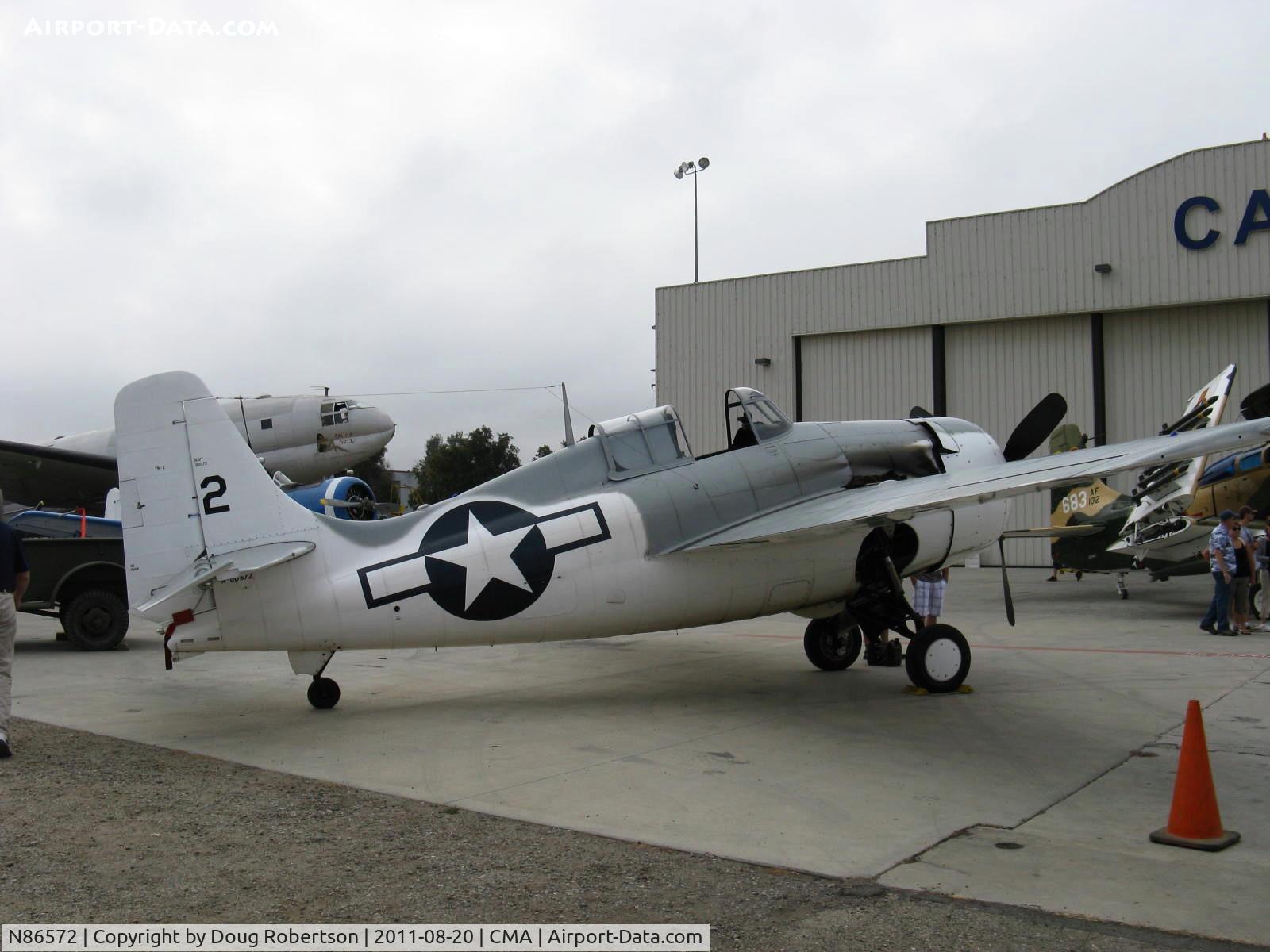 N86572, General Motors (Grumman) FM-2 Wildcat C/N 5626, General Motors FM-2 (Grumman F4F) WILDCAT, Wright R1820-56 9 cylinder 1,350 Hp