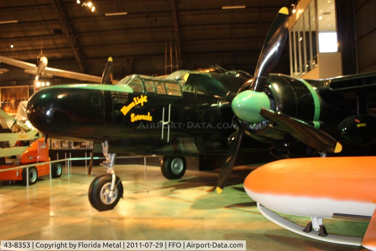 43-8353, 1943 Northrop P-61B Black Widow C/N 1407, Despite using a tripod, it was so dark in the museum this one blurred on me.