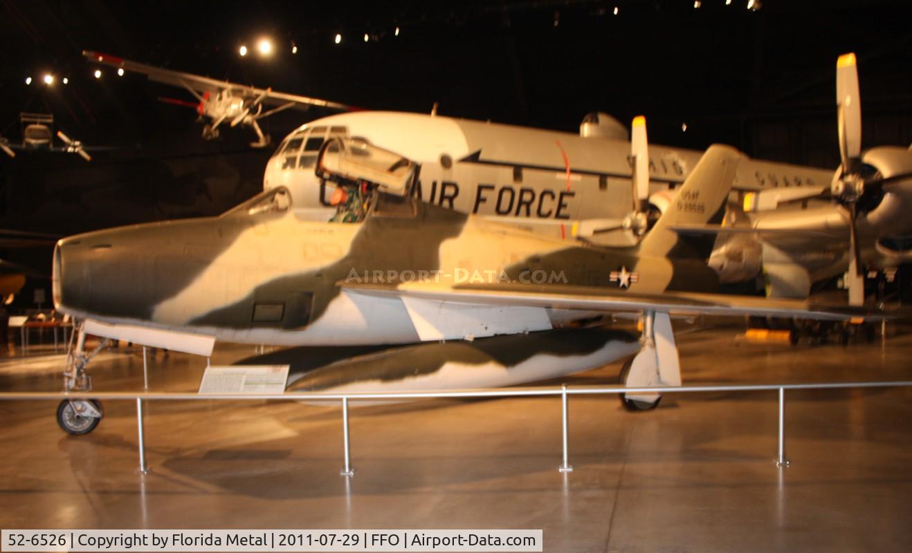 52-6526, 1952 Republic F-84F-40-RE Thunderstreak C/N Not found 52-6526, More issues with lighting for this Thunderstreak