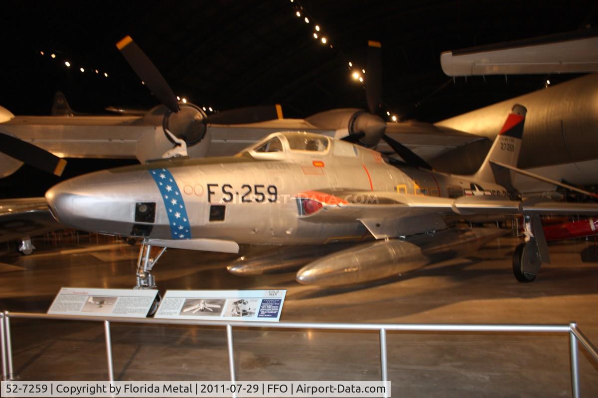52-7259, Republic RF-84K-17-RE Thunderflash C/N 221, RF-84K Thunderflash - issues with lighting here