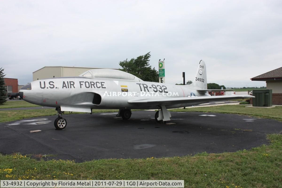 53-4932, 1953 Lockheed T-33A Shooting Star C/N 580-8271, T-33A Shooting Star