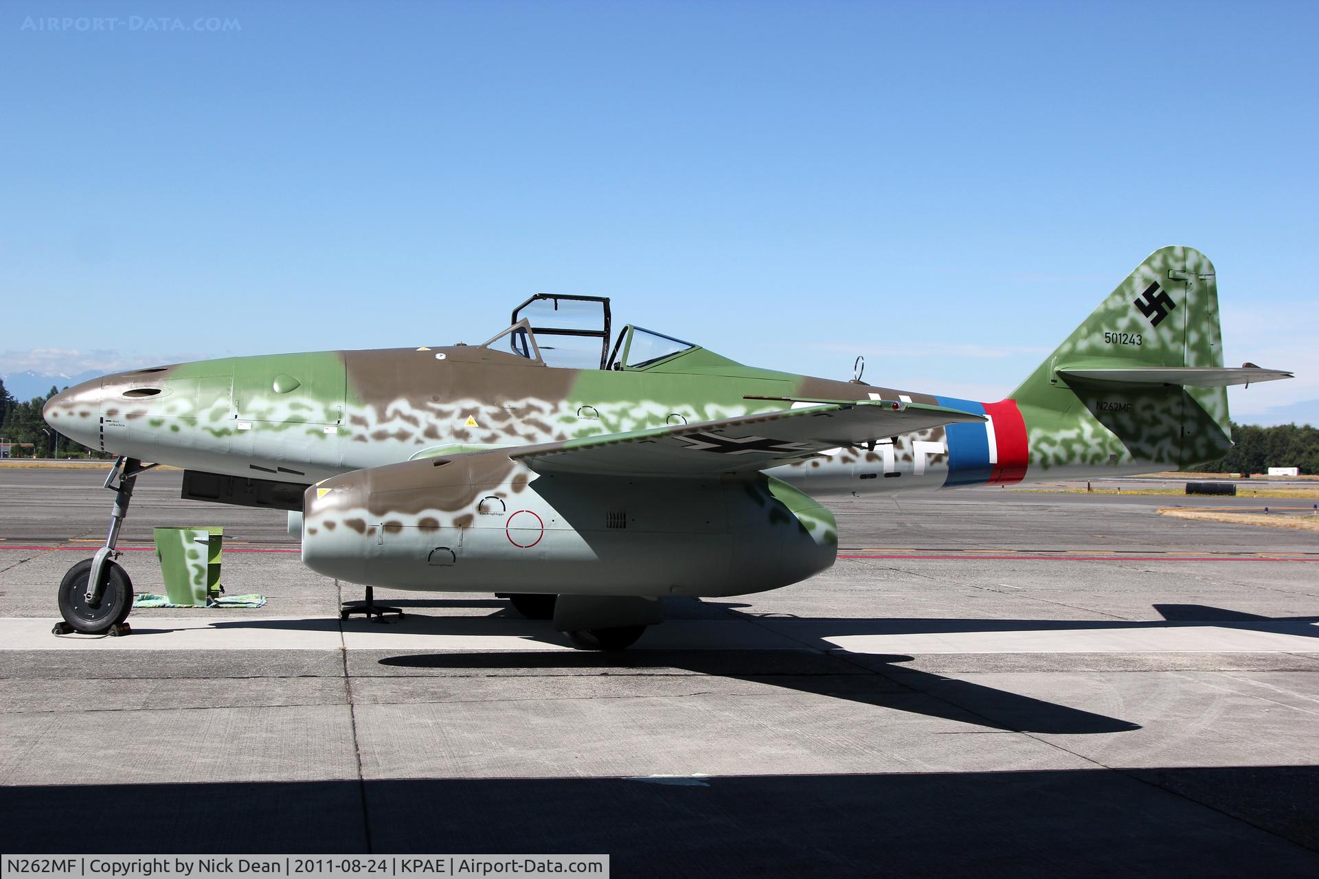 N262MF, Messerschmitt Me-262A/B-1C Schwalbe Replica C/N 501243, KPAE/PAE