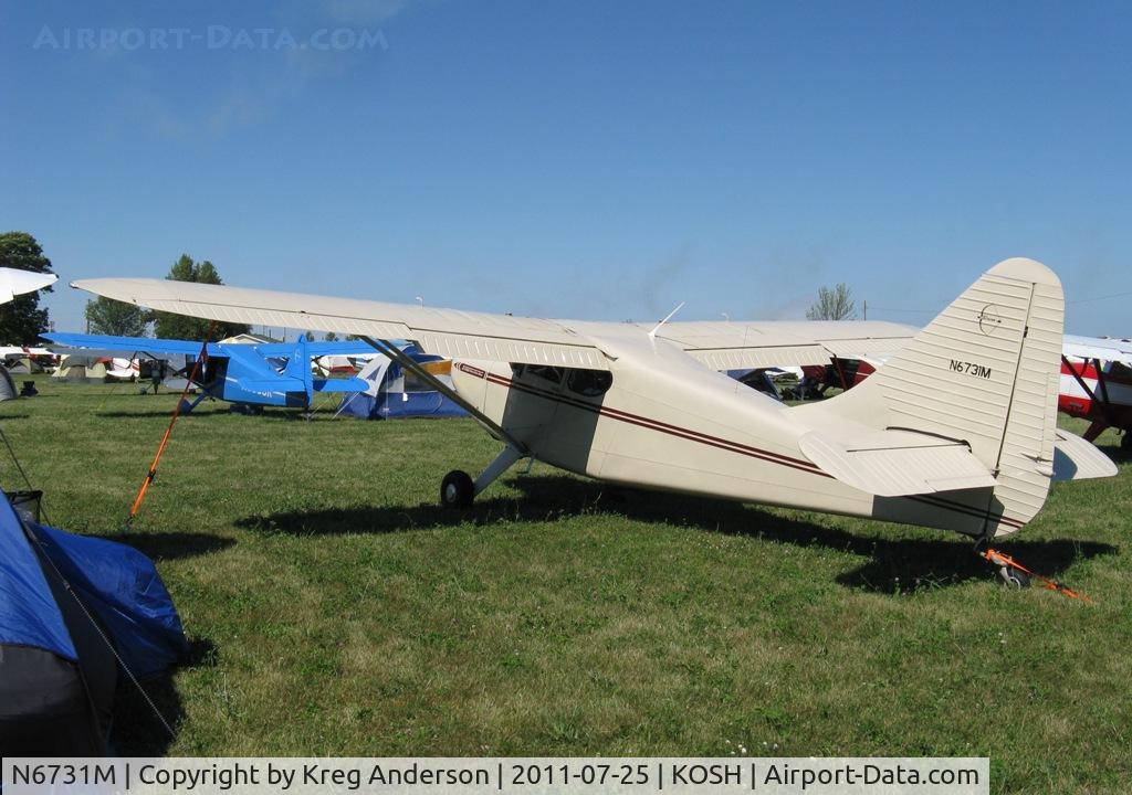N6731M, 1949 Stinson 108-3 Voyager C/N 108-4731, EAA AirVenture 2011
