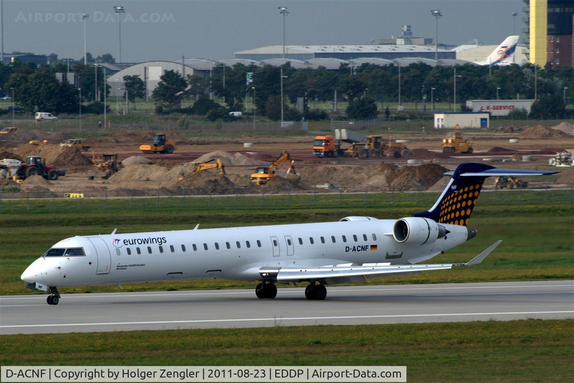 D-ACNF, 2009 Bombardier CRJ-900 (CL-600-2D24) C/N 15243, Morning shuttle from DUS appears n rwy 08L.