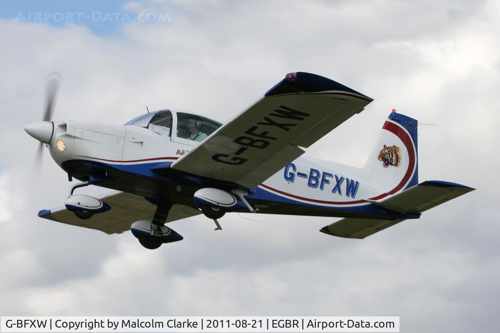 G-BFXW, 1978 Grumman American AA-5B Tiger C/N AA5B-0940, Grumman American AA-5B Tiger at Breighton Airfield's Summer Fly-In, August 2011