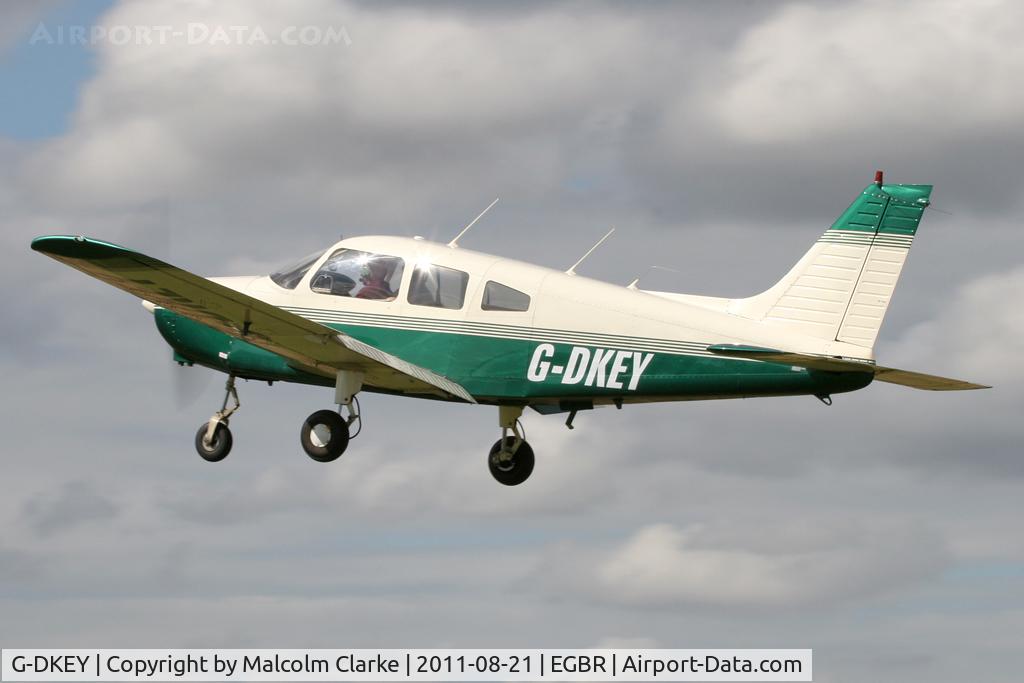 G-DKEY, 1977 Piper PA-28-161 C/N 28-7716084, Piper PA-28-161 Cherkee Warrior II at Breighton Airfield's Summer Fly-In, August 2011