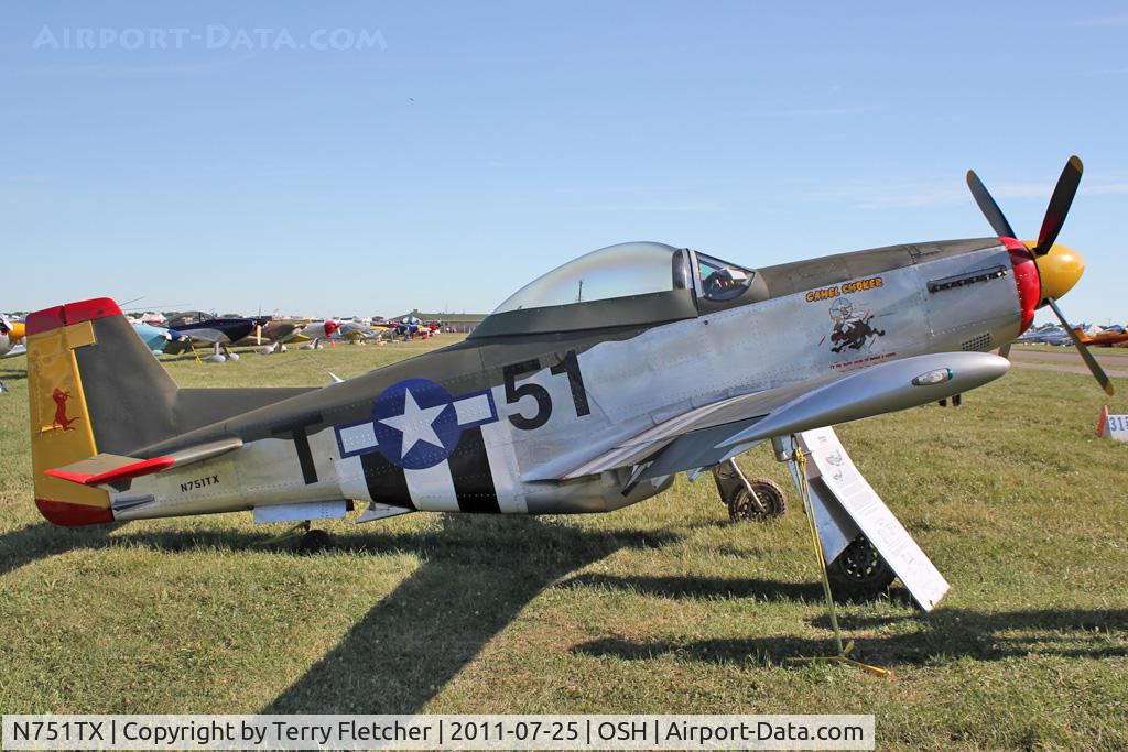N751TX, Titan T-51 Mustang C/N 0007, Williams John TITAN T-51 MUSTANG, c/n: 0007 at 2011 Oshkosh