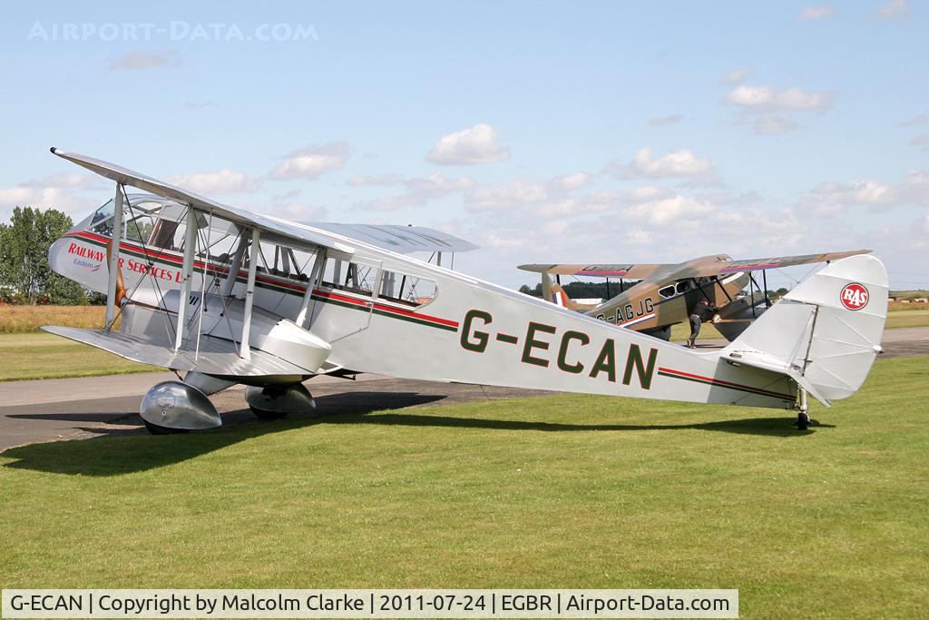 G-ECAN, 1943 De Havilland Australia DH-84 Dragon 3 C/N DHA2048, De Havilland DH84 Dragon at Breighton Airfield's Wings & Wheels Weekend, July 2011.