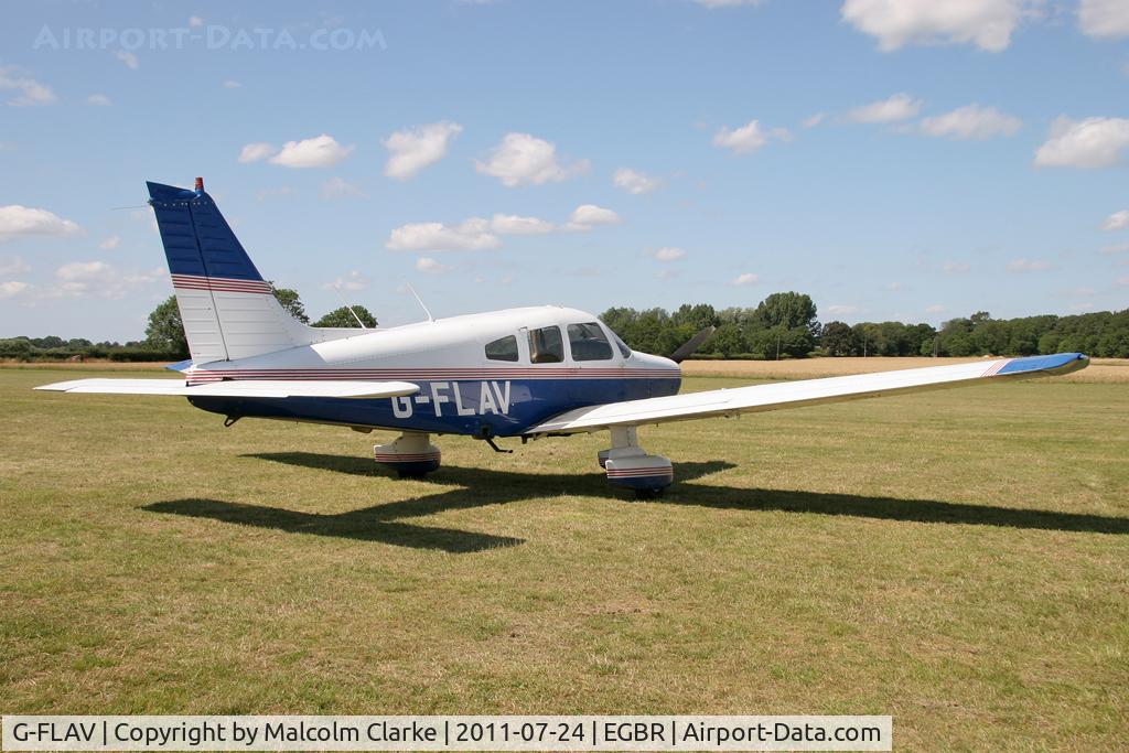 G-FLAV, 1980 Piper PA-28-161 Warrior ll C/N 28-8016283, Piper PA-28-161 Cherokee Warrior II at Breighton Airfield's Wings & Wheels Weekend, July 2011.