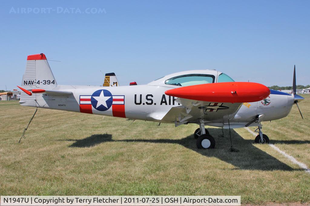 N1947U, 1946 North American Navion (NA-145) C/N NAV-4-394, 1946 North American Aviation Inc NAVION, c/n: NAV-4-394 at 2011 Oshkosh
