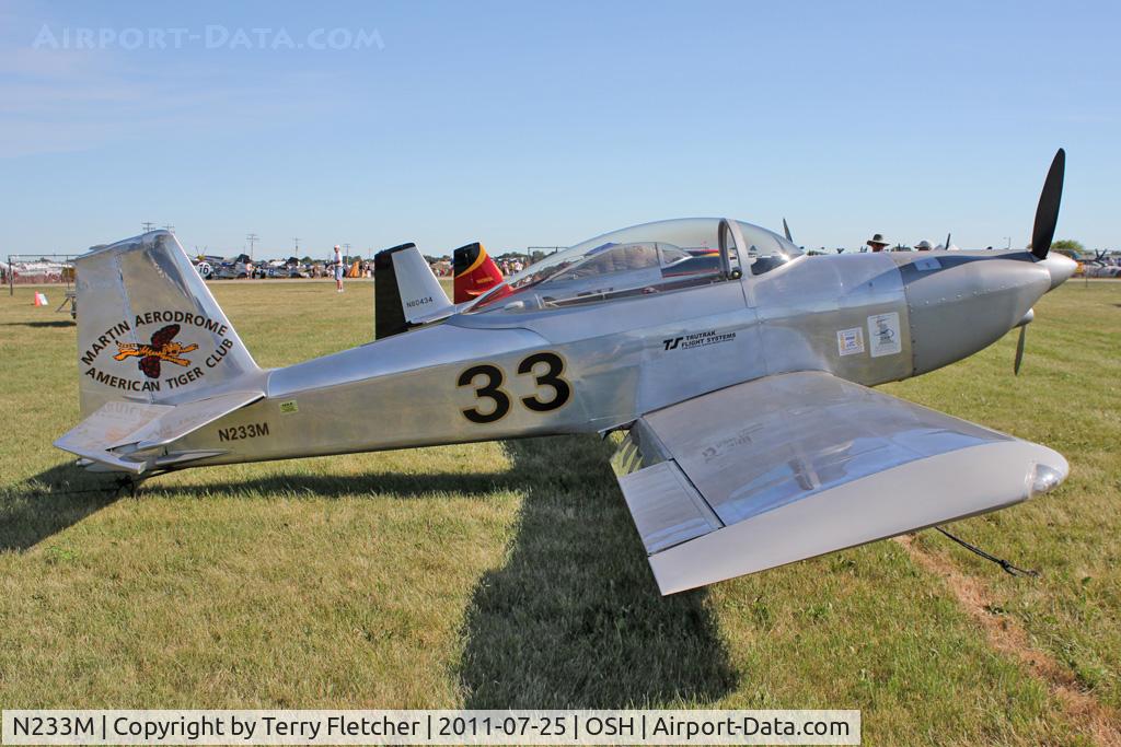 N233M, 1999 Vans RV-8 C/N M1, 1999 Martin Richard K VANS RV8, c/n: M1
at 2011 Oshkosh