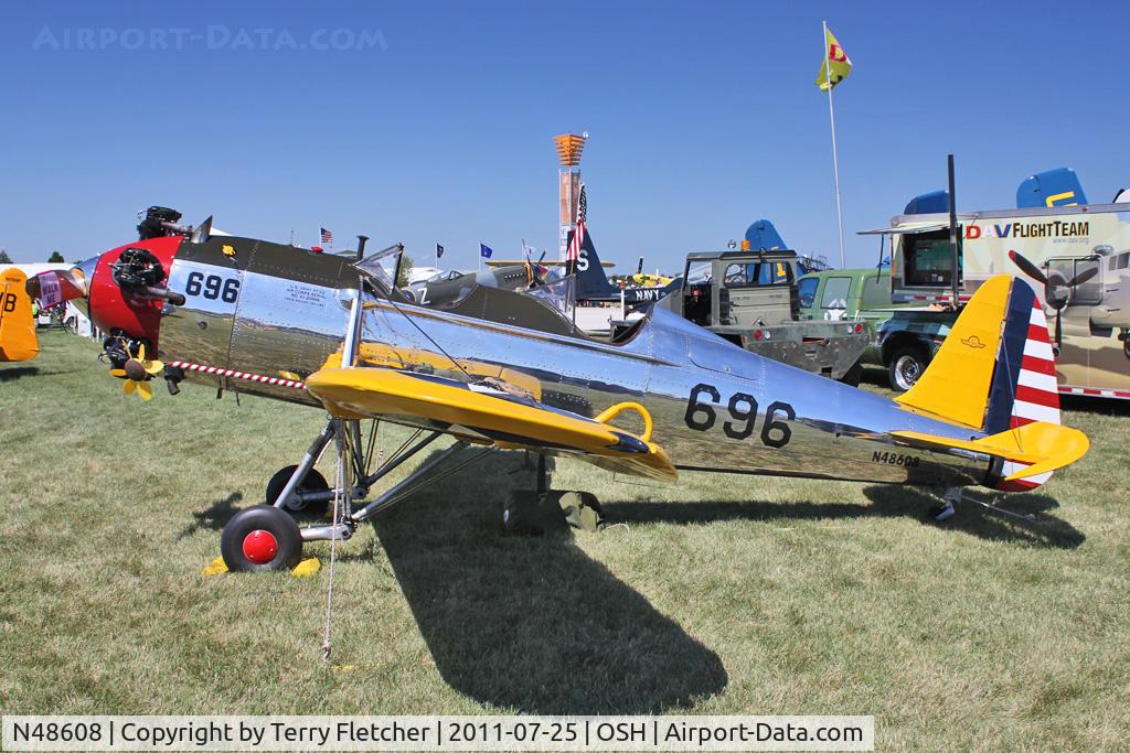 N48608, 1942 Ryan PT-22 Recruit (ST3KR) C/N 1905, 1942 Ryan Aeronautical ST3KR, c/n: 1905 at 2011 Oshkosh