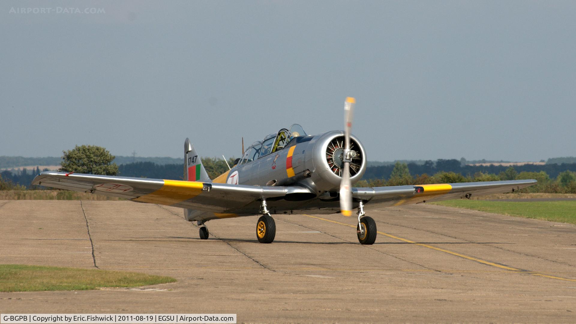 G-BGPB, 1953 Canadian Car & Foundry T-6 Harvard Mk.4 C/N CCF4-538, 3. G-BGPB at the American Air Day, Duxford (August,2011)
