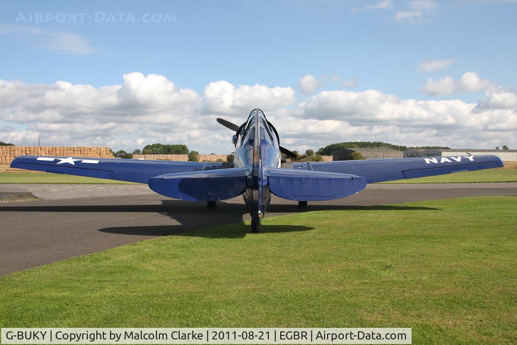 G-BUKY, 1952 Canadian Car & Foundry T-6H Harvard Mk.4M C/N CCF4-464, Airfield resident CCF T.6 Harvard 4M at Breighton Airfield's Summer Fly-In, August 2011