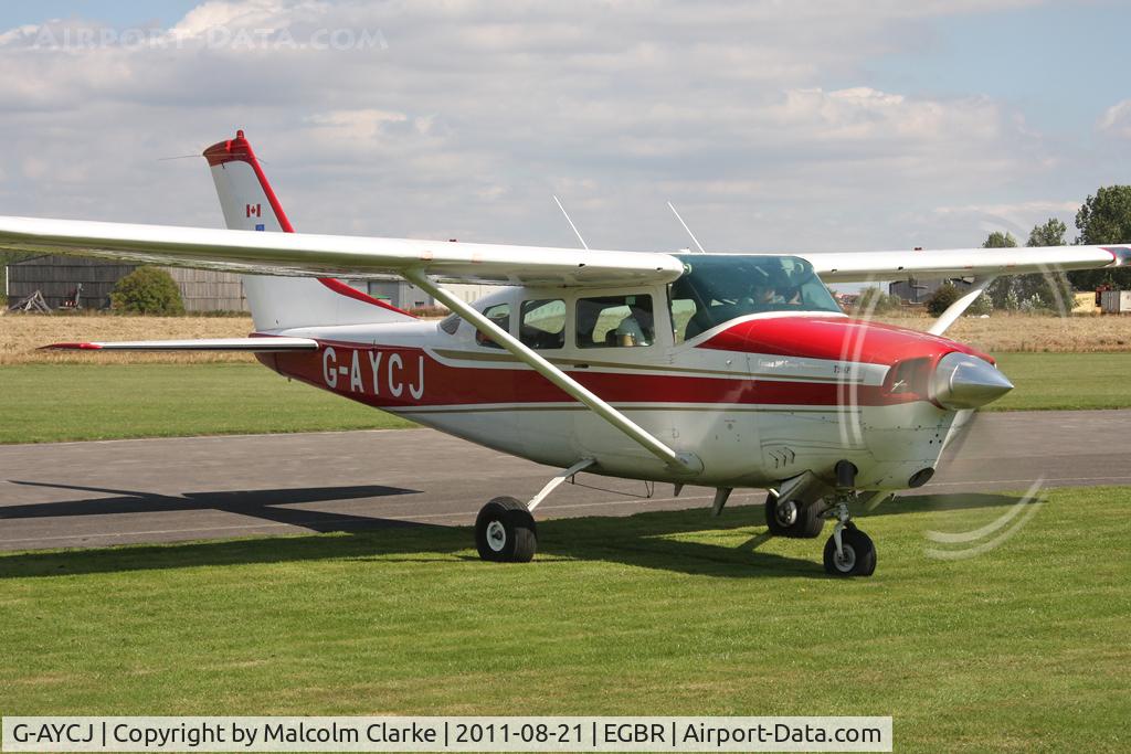 G-AYCJ, 1968 Cessna TP206D Turbo Super Skylane C/N T206-0552, Cessna TP206D Super Skylane at Breighton Airfield's Summer Fly-In, August 2011