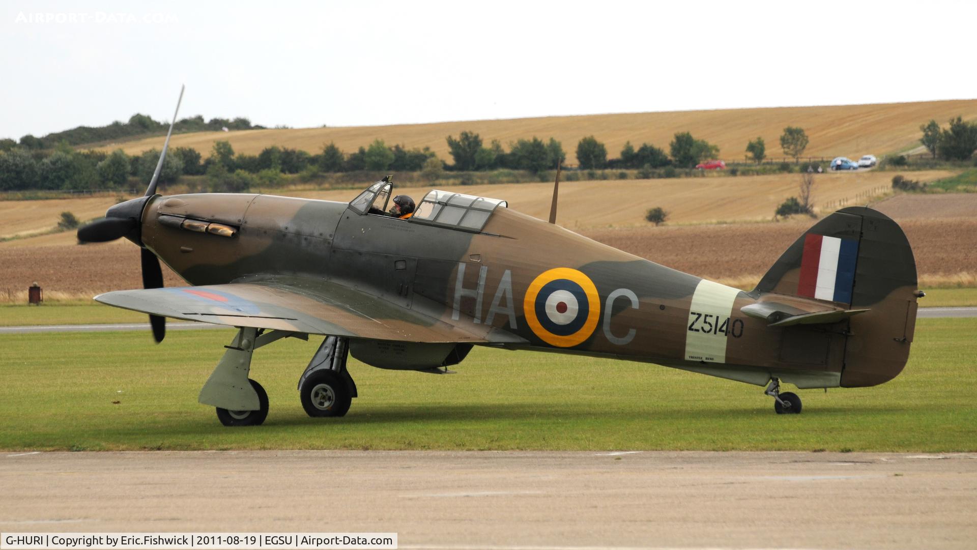 G-HURI, 1942 Hawker (CCF) Hurricane Mk12A C/N 72036, G-HURI at the American Air Day, Duxford (August,2011)