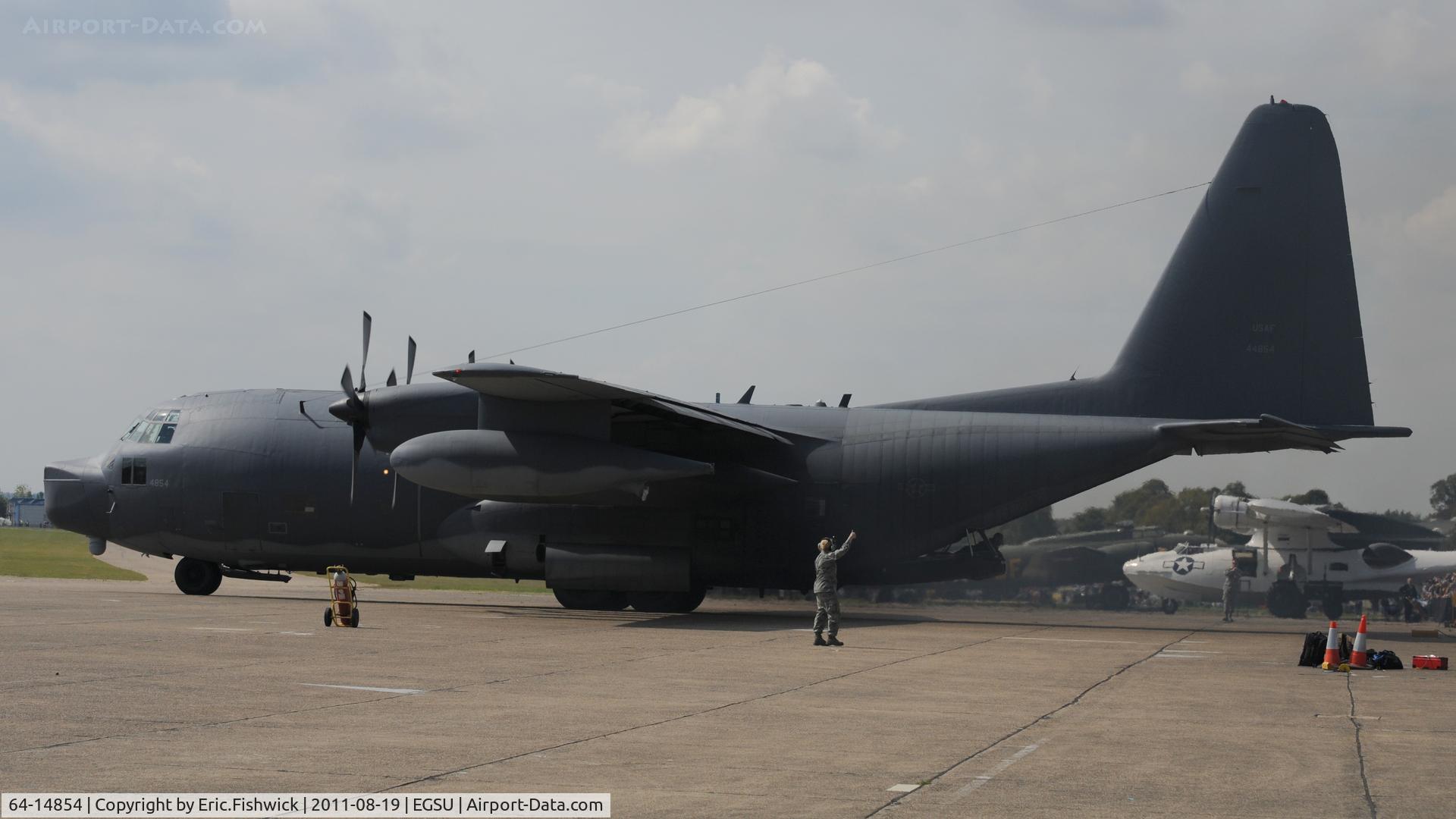 64-14854, 1964 Lockheed MC-130P Combat Shadow C/N 382-4038, 64-14854 reversing into 'parking' position at the American Air Day, Duxford (August,2011)