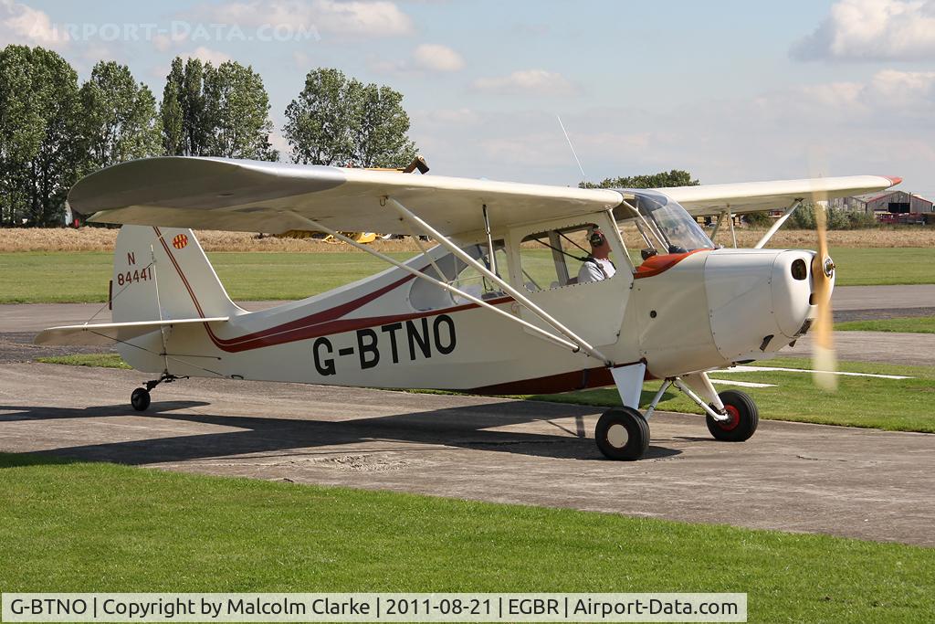 G-BTNO, 1946 Aeronca 7AC Champion C/N 7AC-3132, Aeronca 7AC Champion at Breighton Airfield's Summer Fly-In, August 2011.