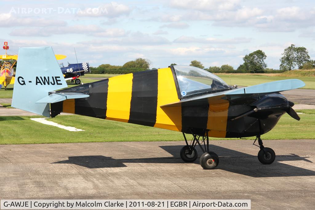 G-AWJE, 1968 Tipsy T-66 Nipper Mk 3 C/N S121, Slingsby T.66 Nipper 3 at Breighton Airfield's Summer Fly-In, August 2011.