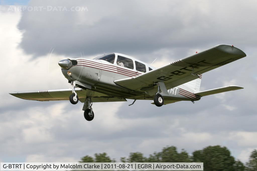 G-BTRT, 1975 Piper PA-28R-200 Cherokee Arrow C/N 28R-7535270, Piper PA-28R-200 Cherokee Arrow at Breighton Airfield's Summer Fly-In, August 2011.