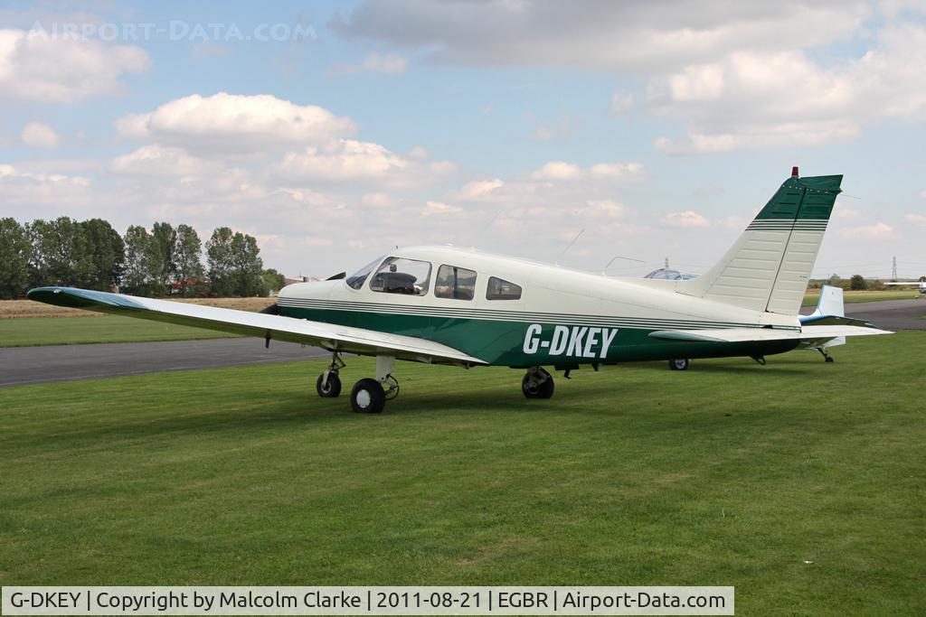 G-DKEY, 1977 Piper PA-28-161 C/N 28-7716084, Piper PA-28-161 Cherokee Warrior II at Breighton Airfield's Summer Fly-In, August 2011.