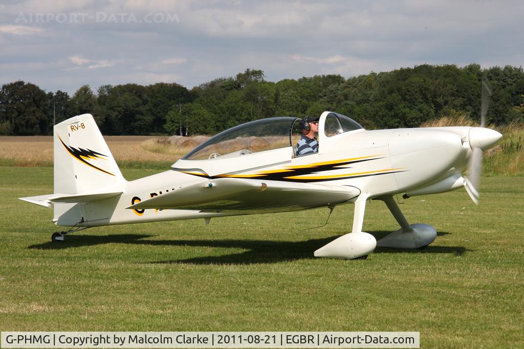 G-PHMG, 2007 Vans RV-8 C/N PFA 303-13639, Vans RV-8 at Breighton Airfield's Summer Fly-In, August 2011.