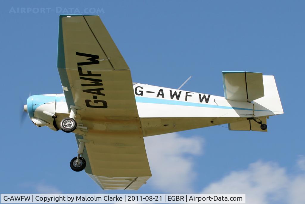 G-AWFW, 1957 SAN Jodel D-117 C/N 599, Jodel D-117 at Breighton Airfield's Summer Fly-In, August 2011.