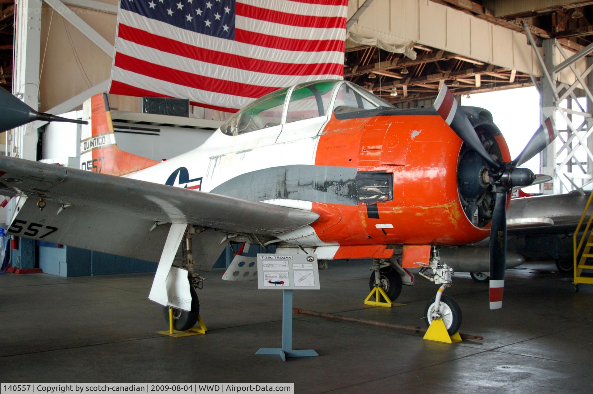 140557, North American T-28C Trojan Trojan C/N 226-134, North American T-28C Trojan at the Naval Air Station Wildwood Aviation Museum, Cape May County Airport, Wildwood, NJ