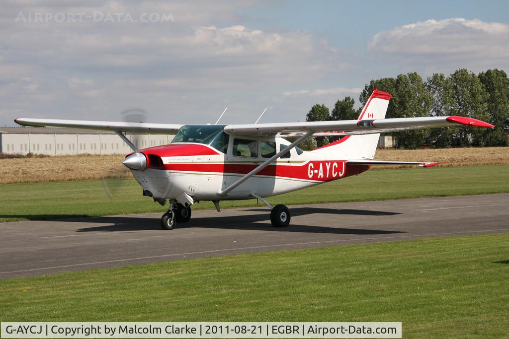 G-AYCJ, 1968 Cessna TP206D Turbo Super Skylane C/N T206-0552, Cessna TP206D Super Skylane at Breighton Airfield's Summer Fly-In, August 2011.