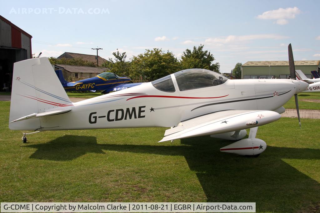 G-CDME, 2006 Vans RV-7 C/N PFA 323-14151, Vans RV-7 at Breighton Airfield's Summer Fly-In, August 2011.
