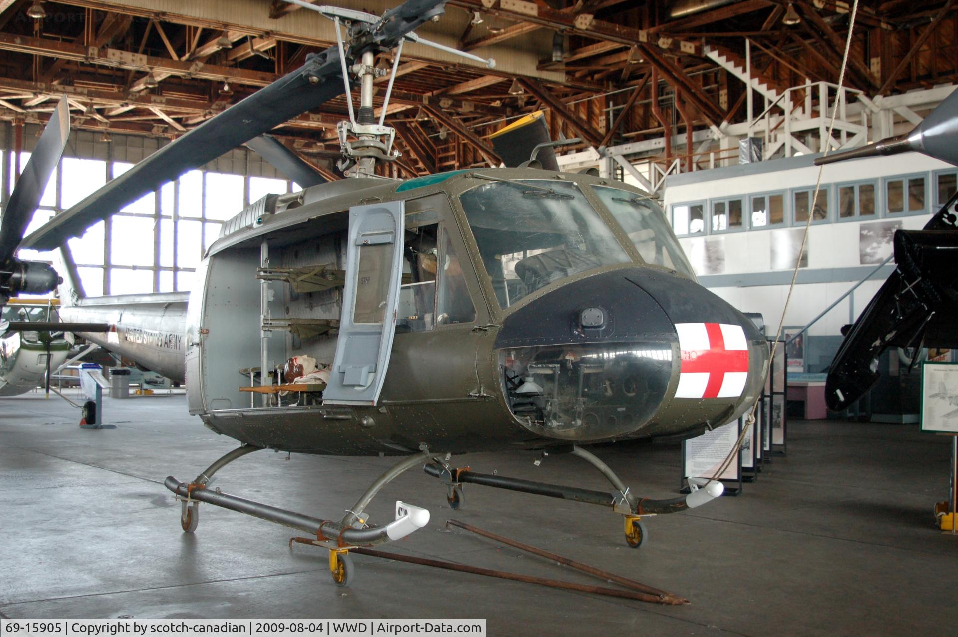 69-15905, 1970 Bell UH-1H Iroquois C/N 12193, 1965 Bell UH-1C Iroquois Helicopter at the Naval Air Station Wildwood Aviation Museum, Cape May County Airport, Wildwood, NJ