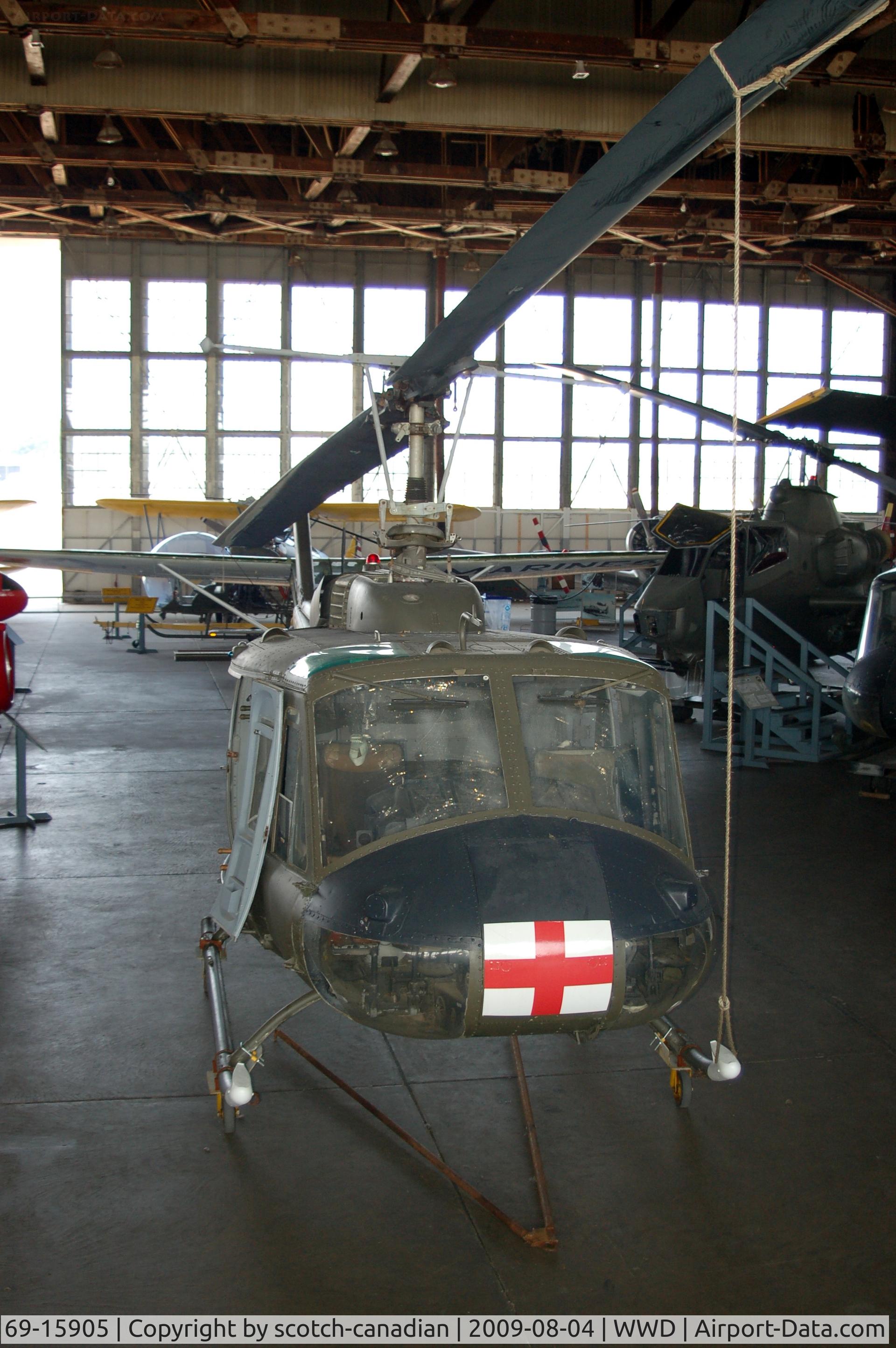 69-15905, 1970 Bell UH-1H Iroquois C/N 12193, 1965 Bell UH-1C Iroquois at the Naval Air Station Wildwood Aviation Museum, Cape May County Airport, Wildwood, NJ