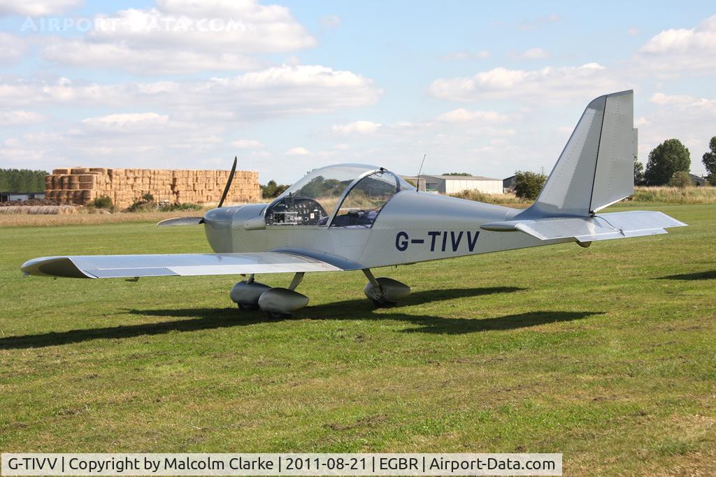 G-TIVV, 2005 Aerotechnik EV-97 Eurostar C/N PFA 315-14435, Aerotechnik EV-97 Eurostar at Breighton Airfield's Summer Fly-In, August 2011.