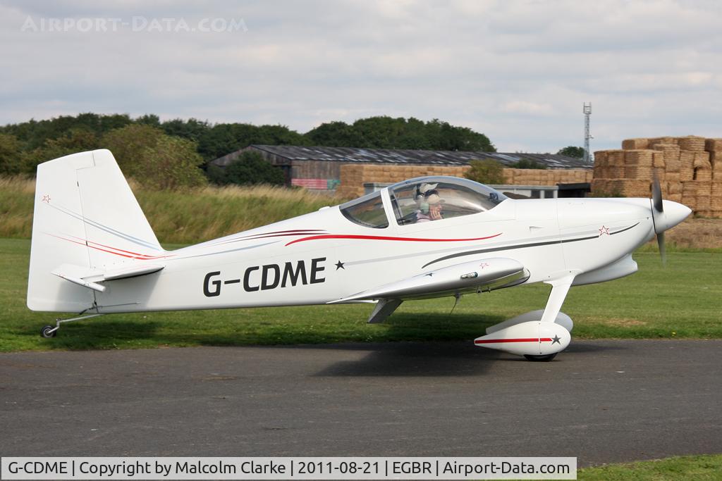 G-CDME, 2006 Vans RV-7 C/N PFA 323-14151, Vans RV-7 at Breighton Airfield's Summer Fly-In, August 2011.