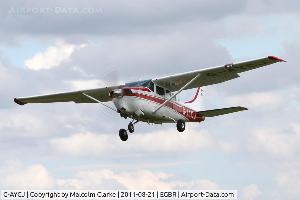 G-AYCJ, 1968 Cessna TP206D Turbo Super Skylane C/N T206-0552, Cessna TP206D Super Skylane at Breighton Airfield's Summer Fly-In, August 2011.