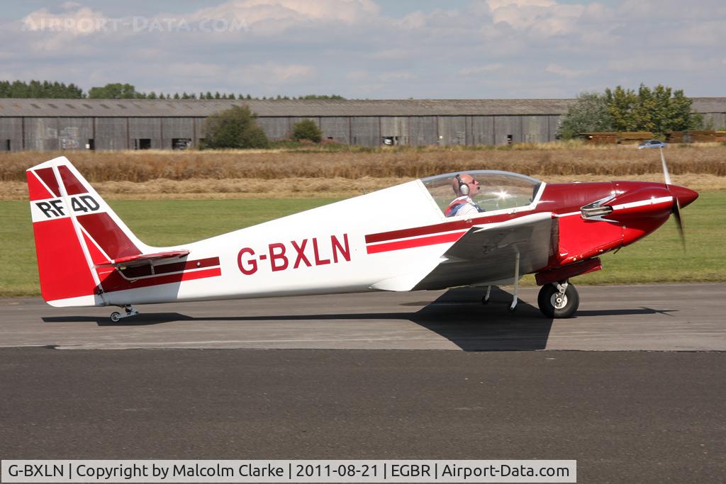 G-BXLN, 1967 Sportavia-Putzer Fournier RF-4D C/N 4022, Fournier RF4D at Breighton Airfield's Summer Fly-In, August 2011.