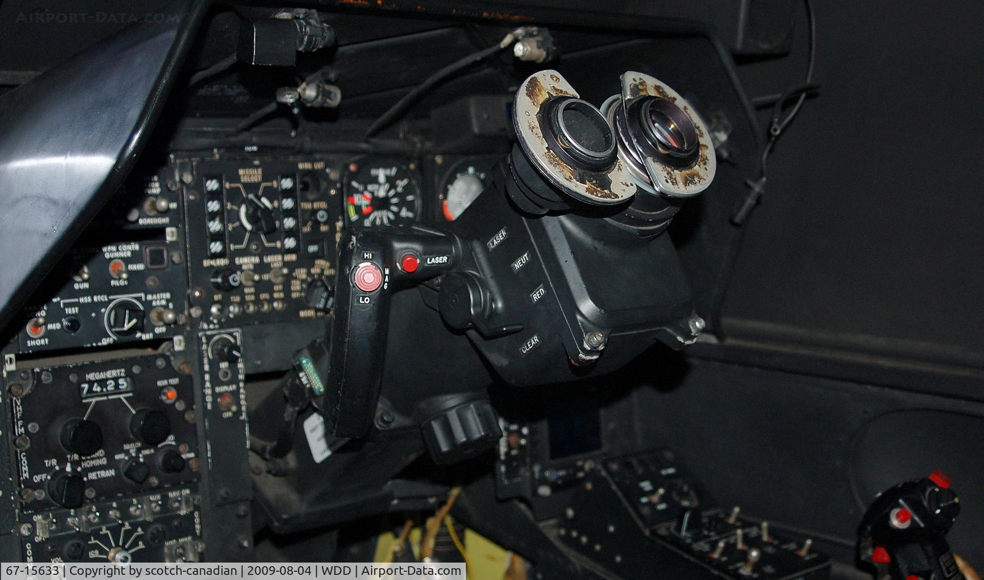 67-15633, 1967 Bell AH-1F Cobra C/N 20297, AH-1F Cobra Helicopter Cockpit at the Naval Air Station Wildwood Aviation Museum, Cape May County Airport, Wildwood, NJ
