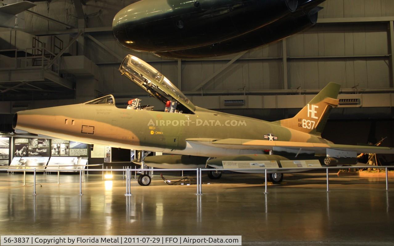 56-3837, 1958 North American F-100F Super Sabre C/N 243-113, F-100F