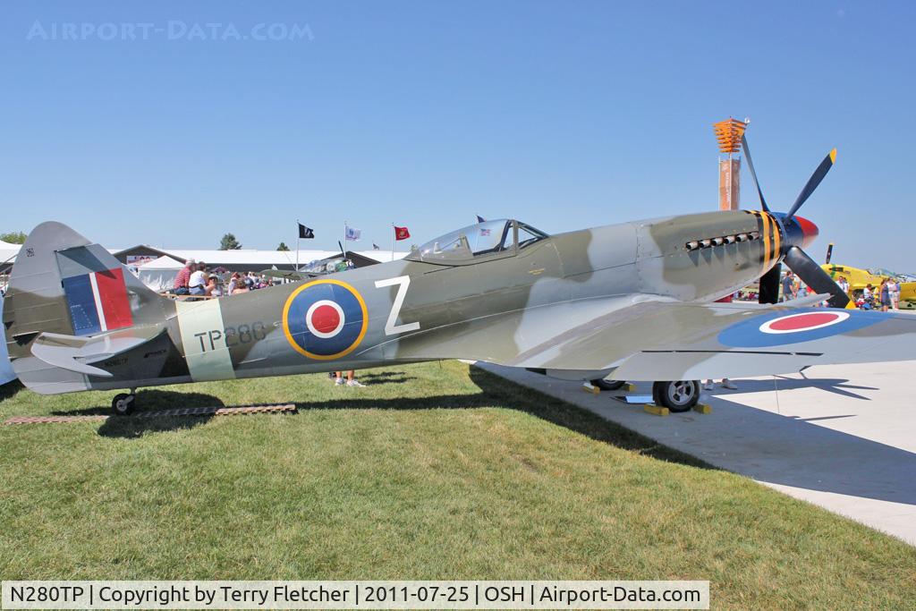 N280TP, 1947 Supermarine 359 Spitfire FR.XVIIIe C/N 6S/676372, 1945 Vickers Supermarine SPITFIRE MARK XVIII, c/n: 6S-676372-165 at 2011 Oshkosh