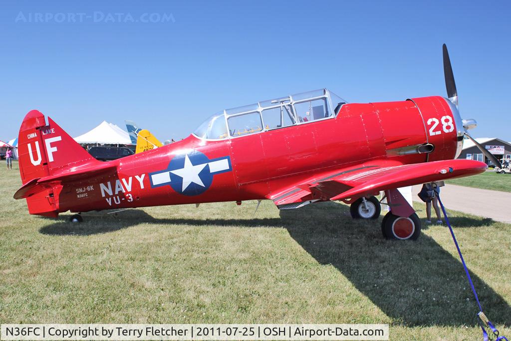 N36FC, 1953 North American AT-6J C/N 51-17179, 1953 North American AT6J, c/n: 51-17179 at 2011 Oshkosh