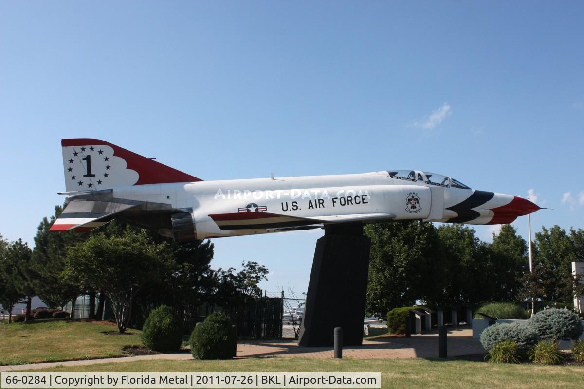 66-0284, 1966 McDonnell F-4E Phantom II C/N 2234, F-4E at Burke Lakefront Cleveland OH - this plane never actually flew for T-birds