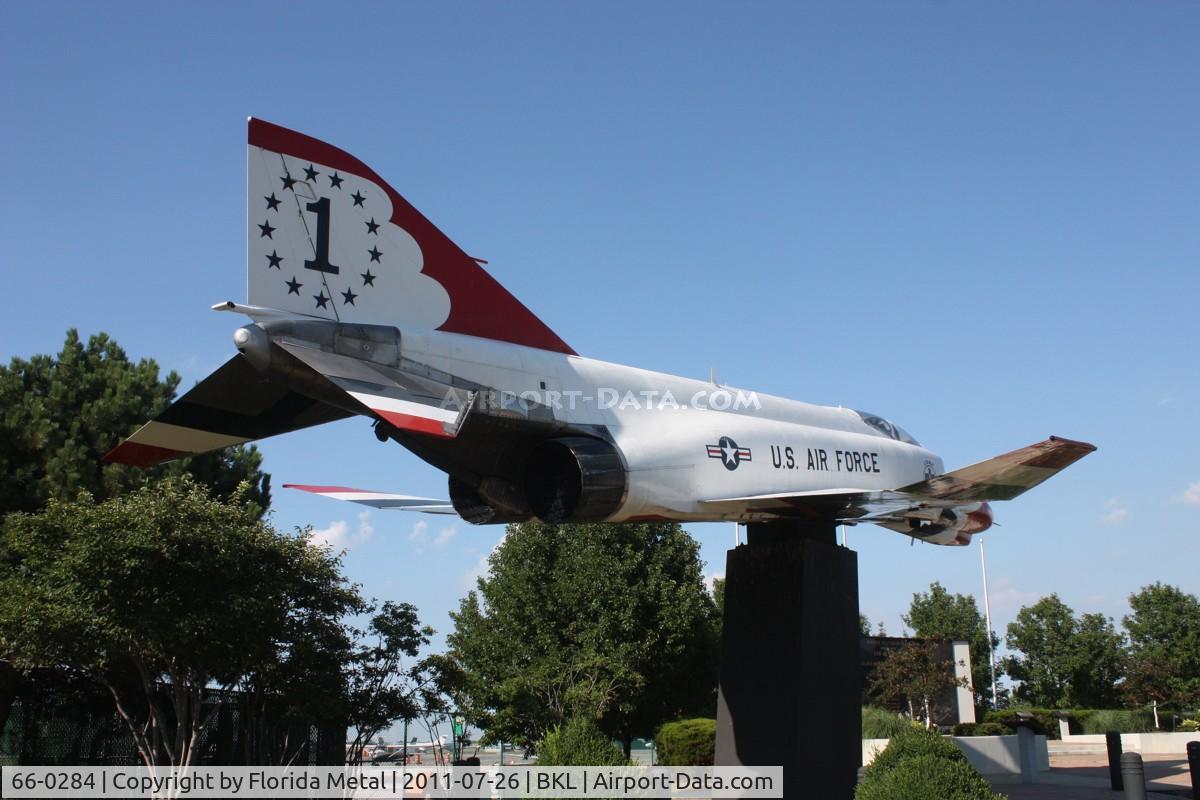 66-0284, 1966 McDonnell F-4E Phantom II C/N 2234, F-4E at Burke Lakefront Cleveland OH - never flew for T-birds